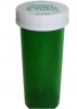PILL VIALS -GREEN - Prescription Safety Cap