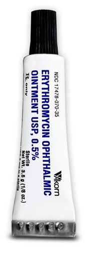 Erythromycin Ophthalmic Ointment 0.5%, 3.5gm tube