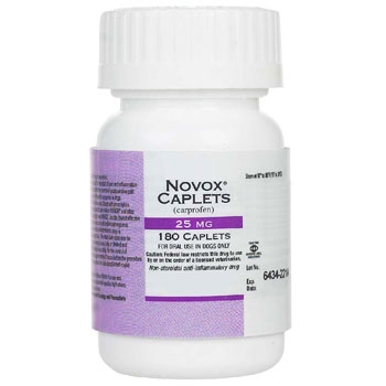 Novox (Carprofen) 25mg, 180 caplets
