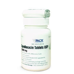 Ciprofloxacin 500mg, 100 Tabs
