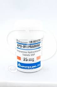 Imipramine Tablets 25mg, 100 tablets