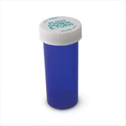 PILL VIALS -BLUE - Prescription Safety Cap