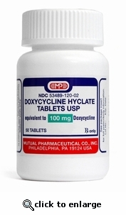 Doxycycline 100mg/50ct Tablets