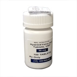 Hydroxyzine hcl Tablets 50mg, 100ct